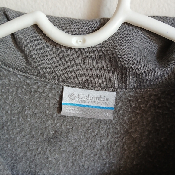 Columbia Mens Gray Half Zip Mock Neck Pullover Sweatshirt Medium - Picture 6 of 10